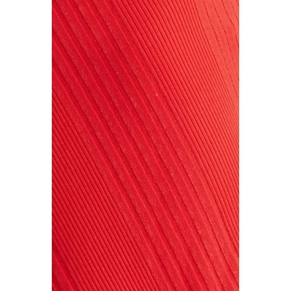 Wyeth Hart Chevron Knit Midi Skirt in Red NWT Size Medium